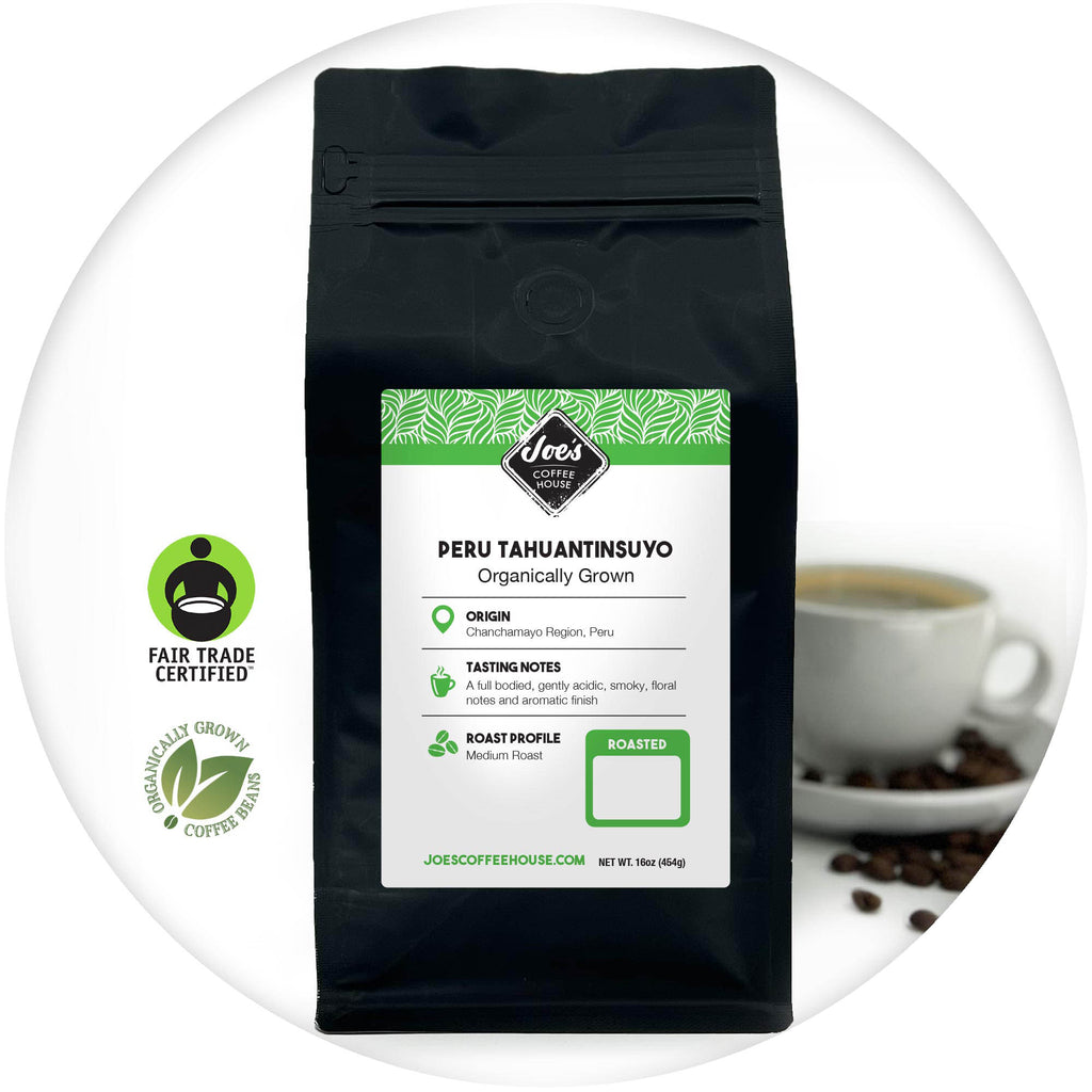 Joe's Coffee House, Organic Peru Tahuantinsuyo Roast