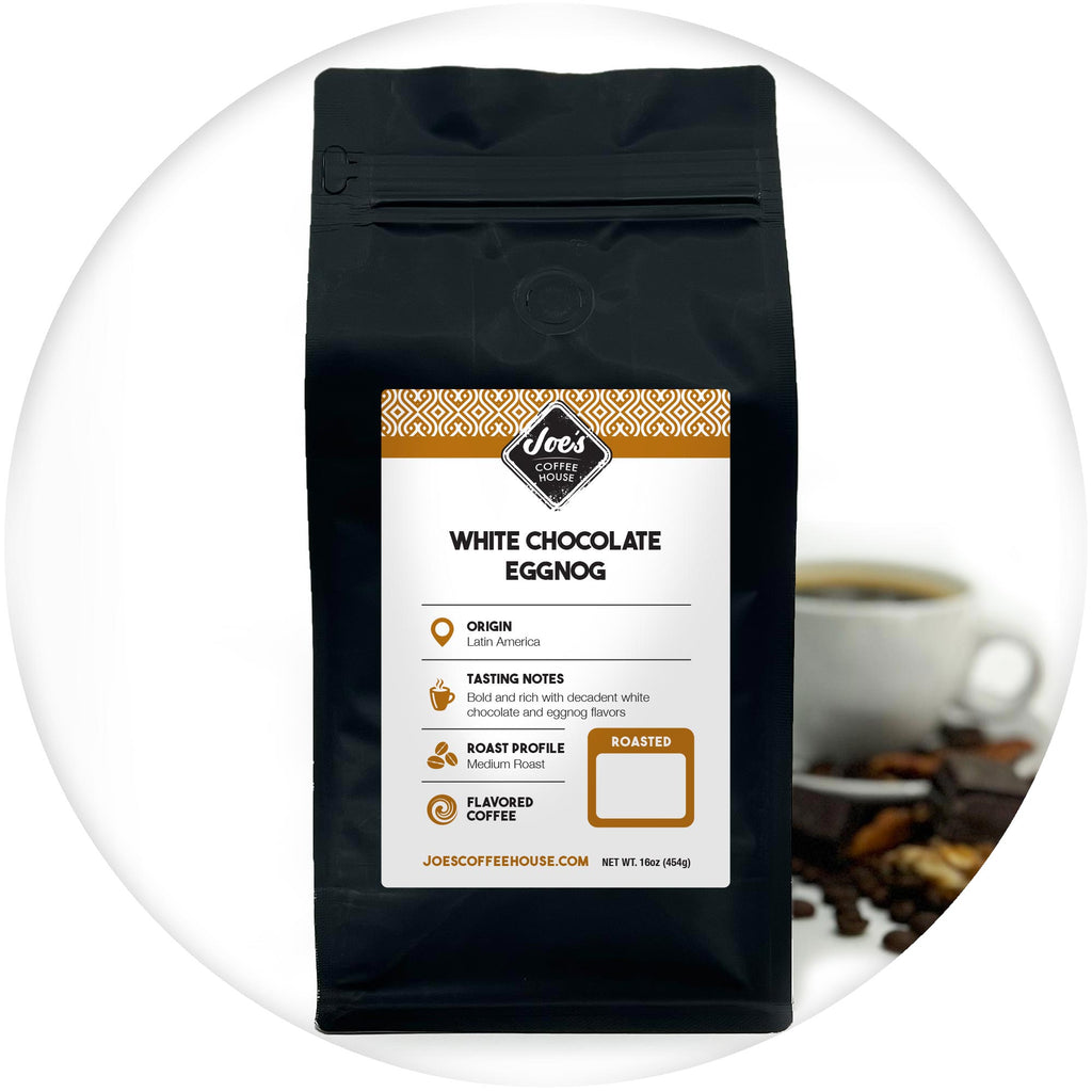Joe's Coffee House, White Chocolate Eggnog Flavored Roast
