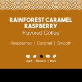 Rainforest Caramel Raspberry Flavored Coffee