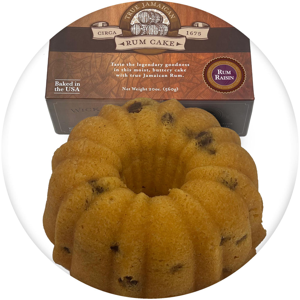 Wicked Jack's Rum Raisin Rum Cake