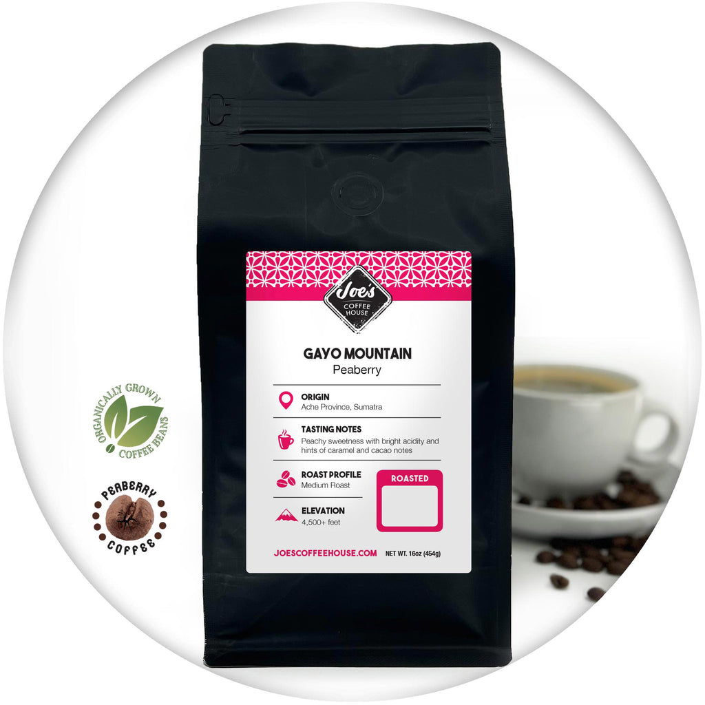 Gayo Mountain Peaberry Organically Coffee