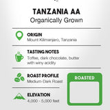 Tanzania AA Coffee Organically Grown